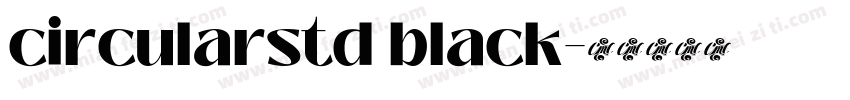 circularstd black字体转换